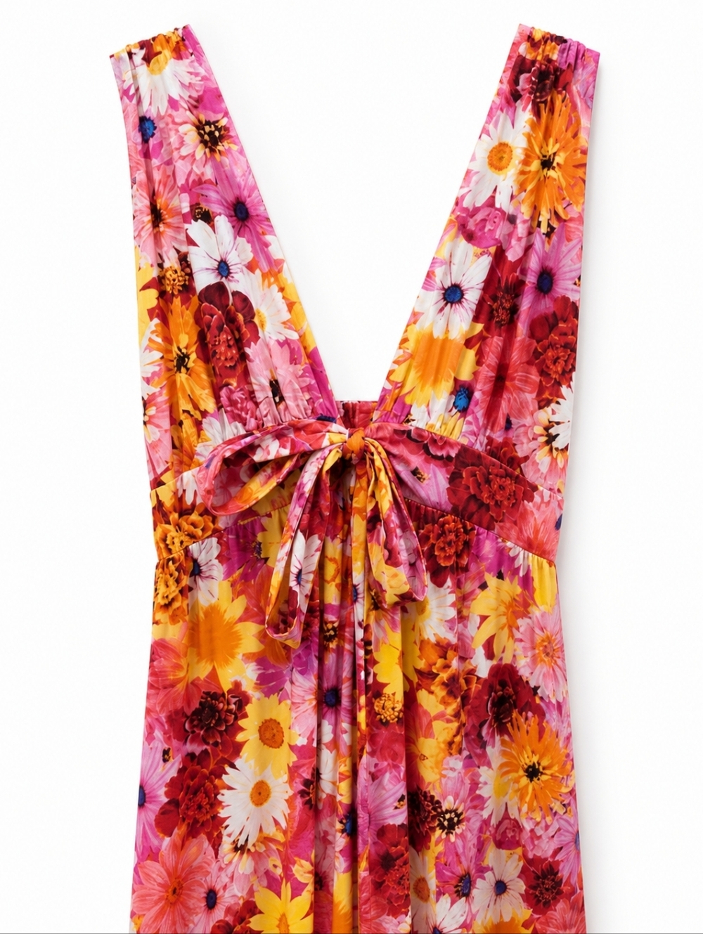 Buddy Love Zena Floral Maxi Dress NWT Sz. L Pink Yellow Boho Resort Glam Chic - Picture 4 of 13